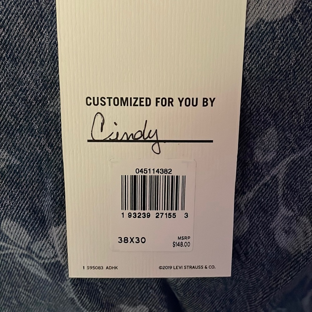 Levi Strauss 511 jeans (customized) brand new, never worn 38x30.
